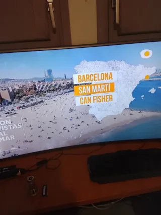 TV Curva Negra Samsung de 50 pulgadas