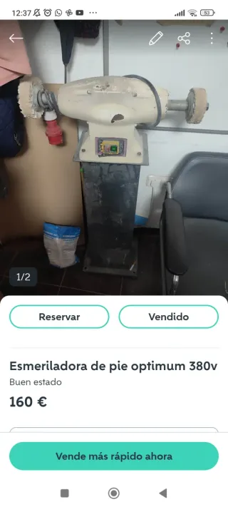 Esmeriladora de pie Optimum 380v