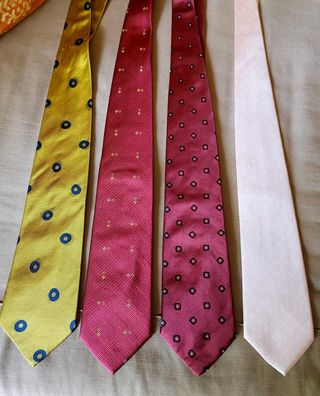 Cravatte Uomo Seta - Blu, Arancio, Rosso