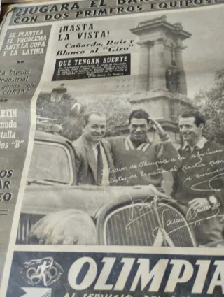 4 Periódicos Antiguos Deportes Años 50