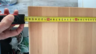 Mueble TV Ikea Negro y Madera