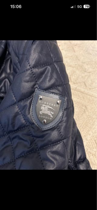 Giacca Burberry trapuntata blu