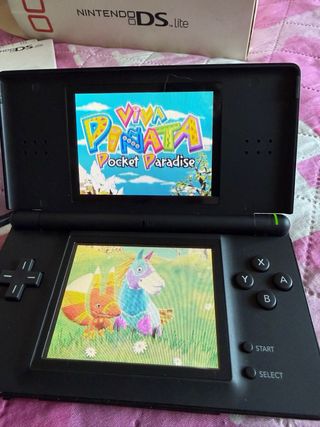 Nintendo DS Lite Caja Negra + Juegos