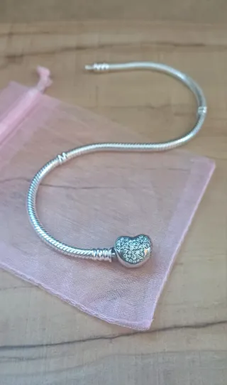 Pulsera para charms | Corazón Mickey Disney