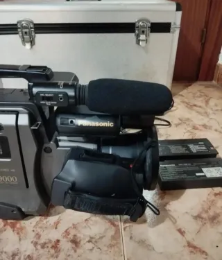 Videocámara Panasonic M9000 s-vhs y vhs accesorios