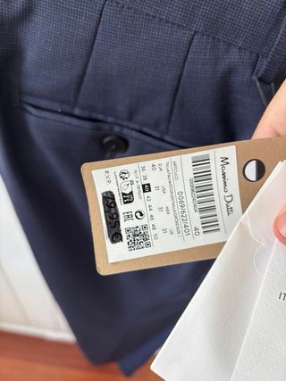 Traje azul Massimo Dutti NUEVO con Etiquetas.