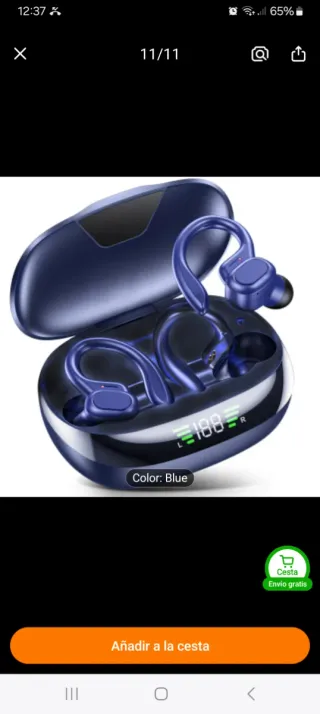 Auriculares Bluetooth ANKRIYUL Negros