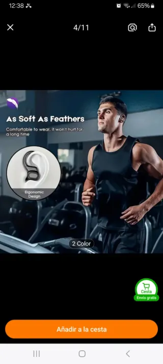 Auriculares Bluetooth ANKRIYUL Negros