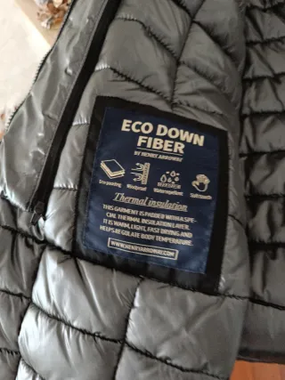 Parka Negra Henry Arroway Talla M