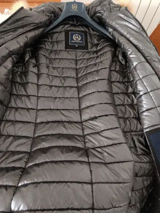 Parka Negra Henry Arroway Talla M