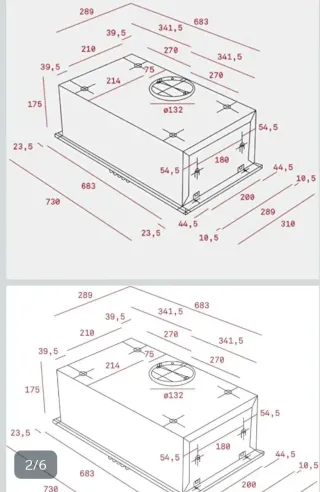 Campana de cocina nueva. A estrenar. Moderna