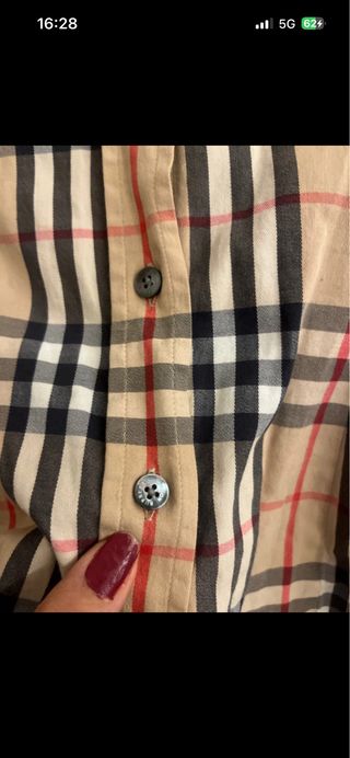 Camicia Burberry Beige Multicolor