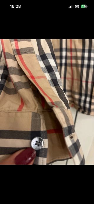 Camicia Burberry Beige Multicolor