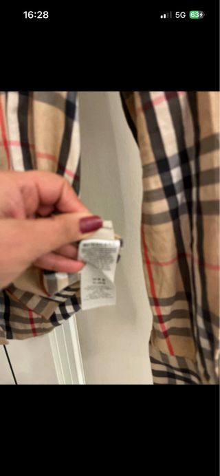 Camicia Burberry Beige Multicolor