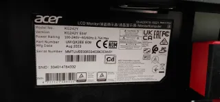 Monitor Gaming Acer Nitro KG242Y 2023