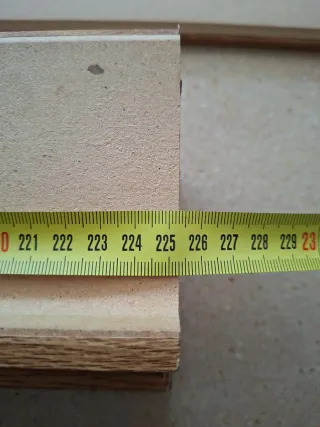 Cubre canto roble 95x28 mm