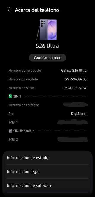 Samsung Galaxy S26 Ultra Violeta
