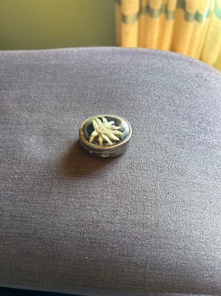 Pastillero antiguo flor de las nieves