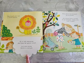 Cuento con solapas "Lulú va al zoo"