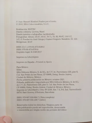 Ortega y Gasset. Juan Manuel Monfort.