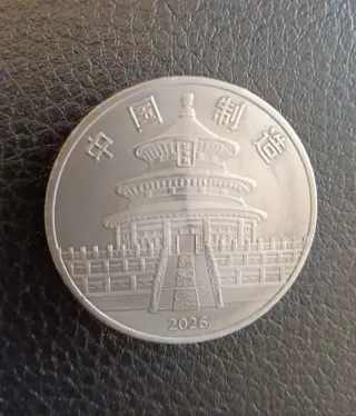 Moneda Panda China 1 oz Titanio 99.95%