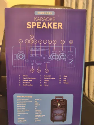 Altavoz Karaoke Inalámbrico RED5