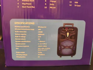 Altavoz Karaoke Inalámbrico RED5