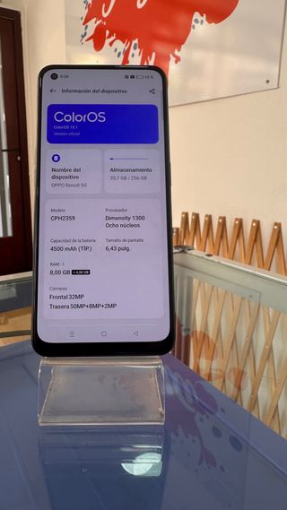 Oppo Reno8 5G Negro 256GB 8GB RAM