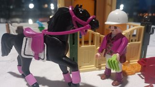 Playmobil Caballo árabe con establo Ref 6934