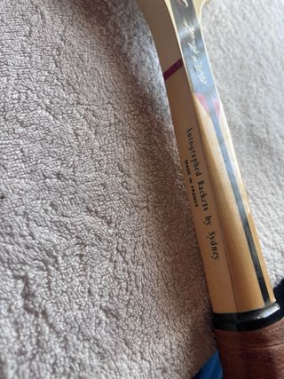 Raqueta de tenis antigua Sydney