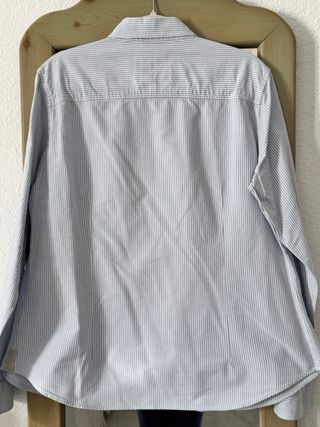 Camisa Oxford Rayas Azul Talla M