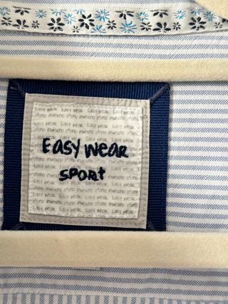 Camisa Oxford Rayas Azul Talla M