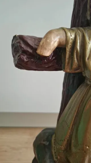 Figura grande Niño Jesús en Cruz