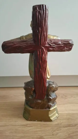 Figura grande Niño Jesús en Cruz
