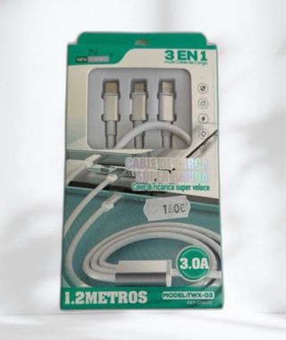 Cable Carga Rápida 3 en 1 NEW SOUND