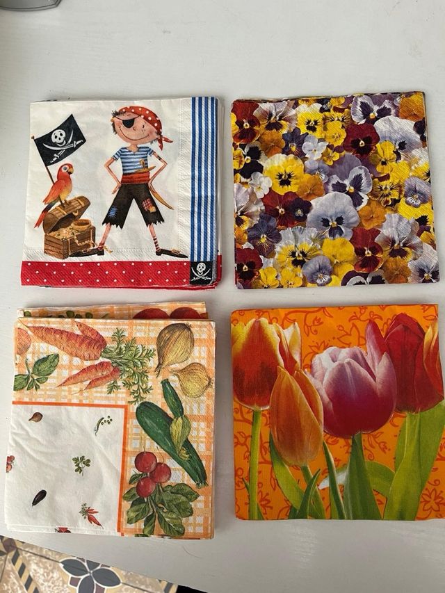 Servilletas de papel para manualidades