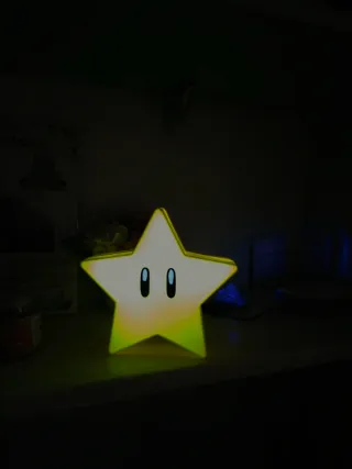 Lampada LED 3D Super Star Mario USB
