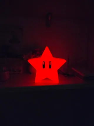 Lampada LED 3D Super Star Mario USB