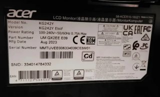 Monitor Acer Negro
