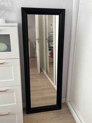 Espejo Marco Negro Madera