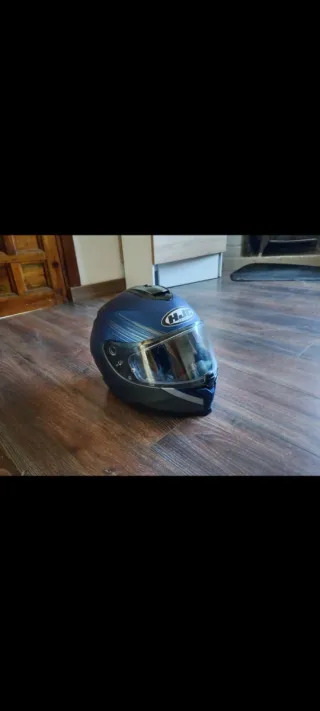 Casco HJC Azul y Gris