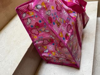 Bolsa de piscina/playa rosa con ositos