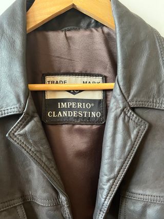 Chaqueta de cuero Imperio Clandestino Marrón