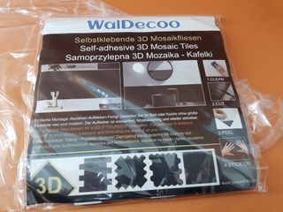 Azulejos Pared Adhesivos Hexagonales Negros