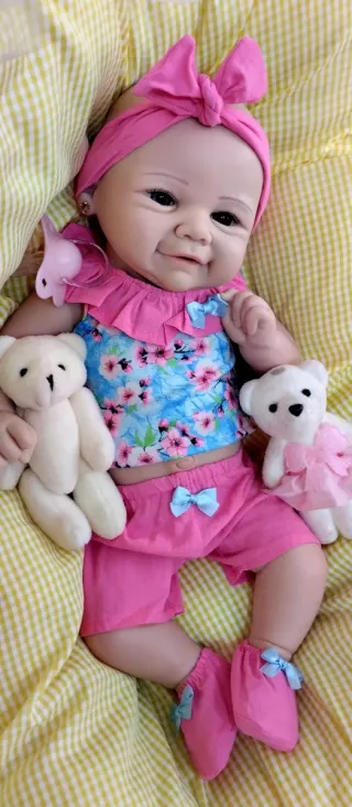 Bebé Reborn Silicona Completa 44cm