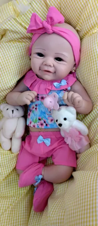 Bebé Reborn Silicona Completa 44cm