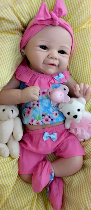 Bebé Reborn Silicona Completa 44cm