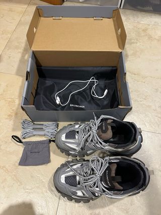 Balenciaga Track LED Gris/Rojo