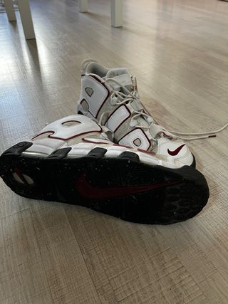 Nike Air More Uptempo Rosse e Bianche 48,5