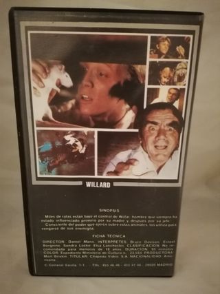 VHS Willard (La Venganza de las Ratas)